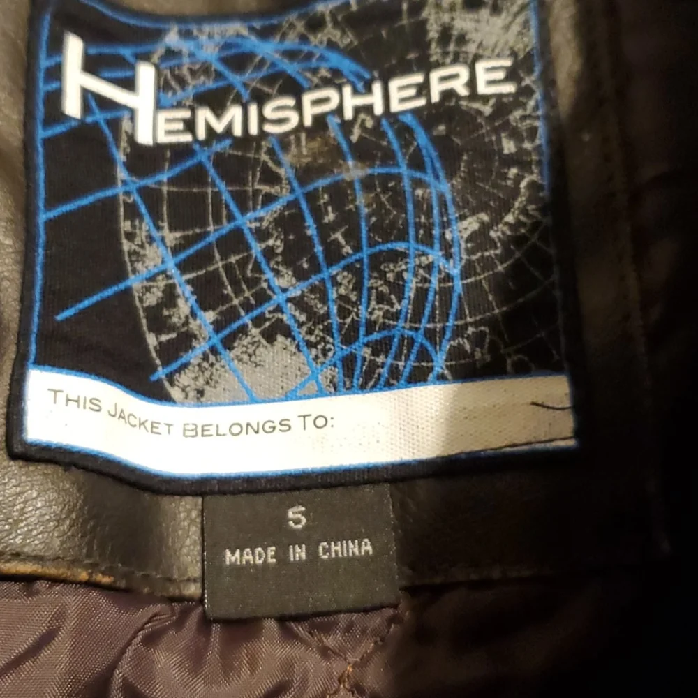 New Faux Leather Bomber Jacket - Picture 6 of 6